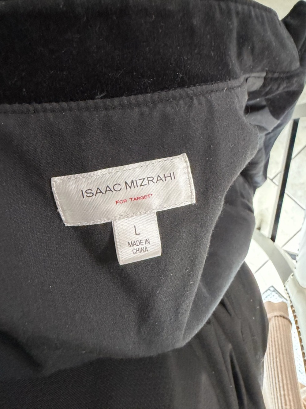 Isaac Mizrahi for Target Black Button Front Jacket Coat Size Large - Picture 6 of 6
